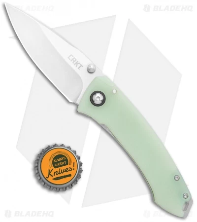 CRKT Tuna Frame Lock Knife Natural G-10 (3.25" Stonewash D2) - Image 4