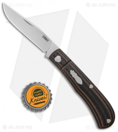 CRKT Rogers Venandi Slip Joint Knife Black/Brown G-10 (3.1" Bead Blast) - Image 4
