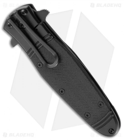 CRKT Bombastic Frame Lock Knife Black GFN (3.3" Black Serr) K345KKS - Image 3