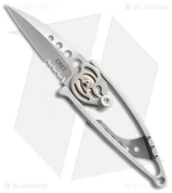 CRKT Van Hoy Snap Lock Folding Knife (2.5" Bead Blast Serr) 5112N