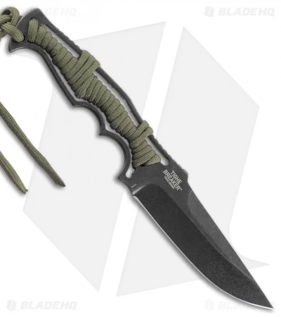 CRKT Tighe Breaker Fixed Blade Knife Green Paracord (4.25" Black Stonewash)1110 - Image 2