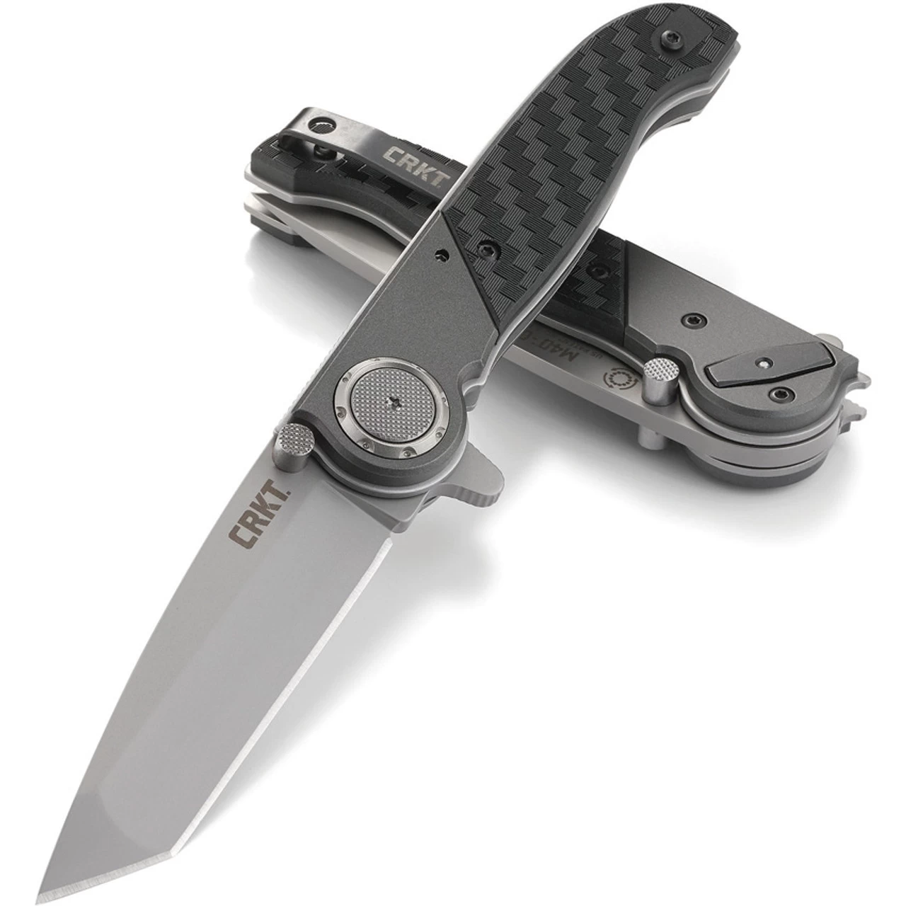 CRKT M40 Deadbolt Lock Tanto CRM400, 2.937" 1.4116 Plain Blade, Bolster - 6063 Al | Onlay - Glass Reinforced Nylon Handle - Image 3