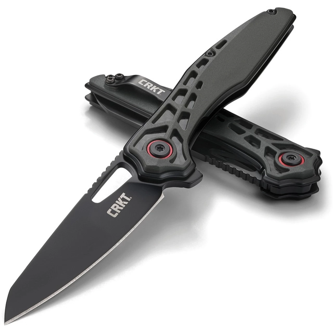 CRKT Thero Linerlock CR6290, 3.083" 8Cr14MoV Plain Blade, Black Glass Reinforced Nylon Handle - Image 3