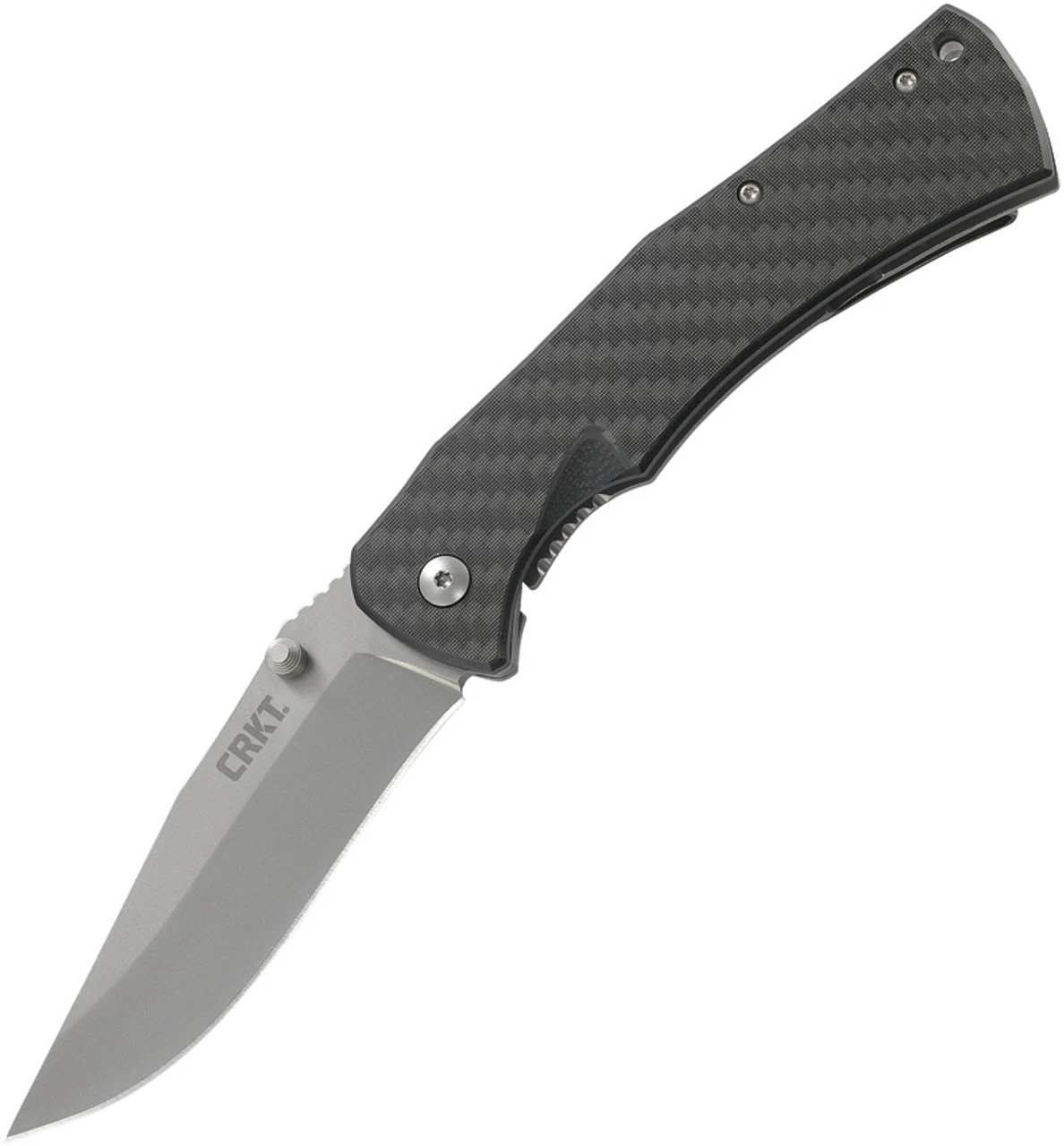 CRKT Xan Framelock CR2085, 3.666" 1.4116 Plain Blade, Carbon Fiber Black G10 Handle Base W/ Bead Blast Finish On The Back
