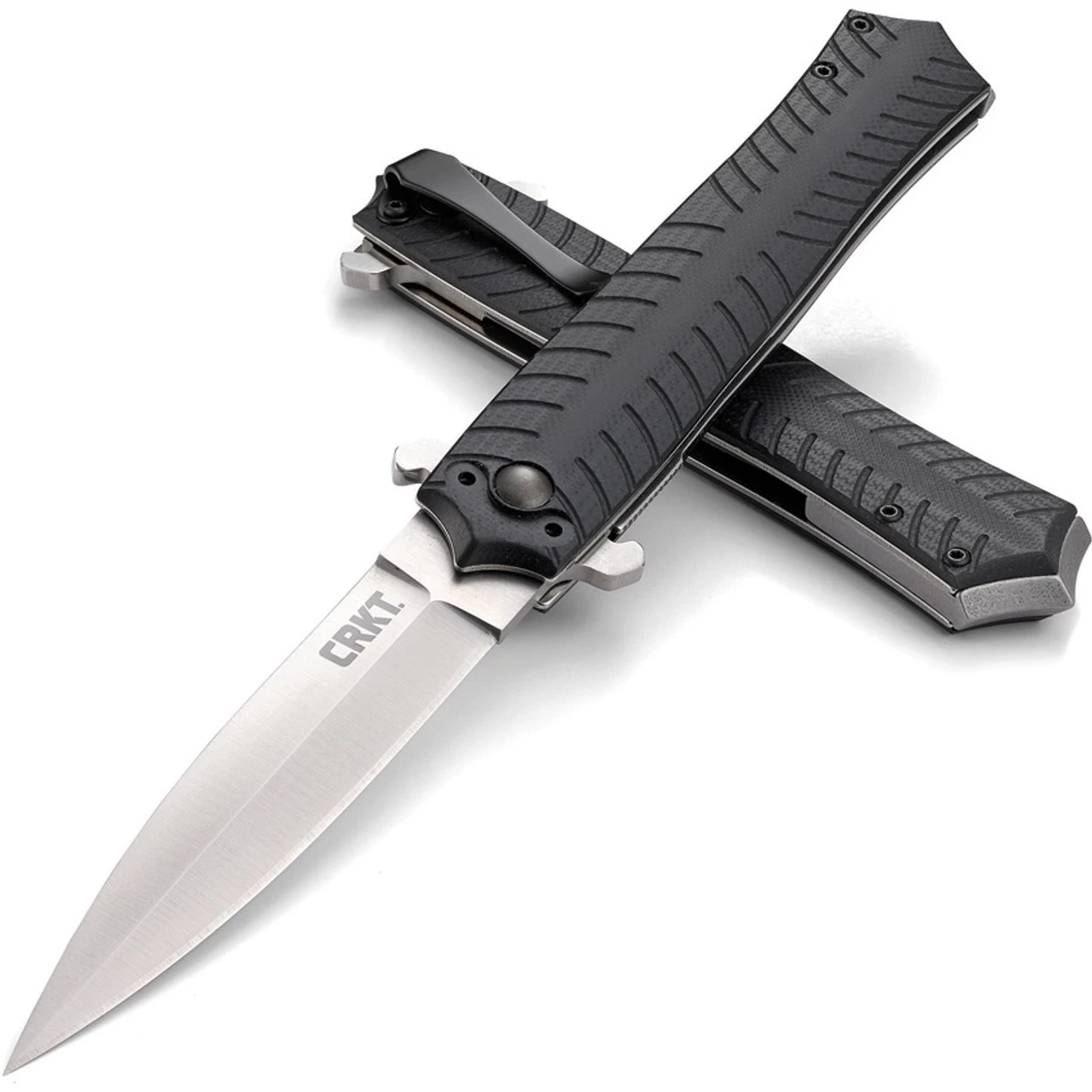 CRKT Xolotl Linerlock CR2265, 3.643" 1.4116 Plain Blade, Black G10 Handle - Image 3