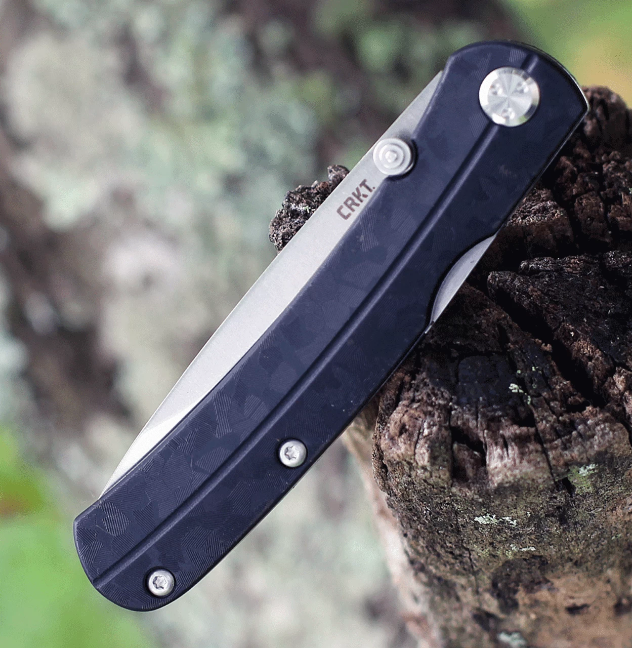 CRKT Kith 6433, 2.95" 8Cr13MoV Stainless Steel Satin Plain Blade, Black GRN Handles - Image 4
