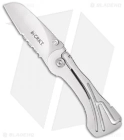 CRKT Klecker NIRK NOVO Folding Knife W/ Brushed Frame (2.75" Satin Serr) 5175