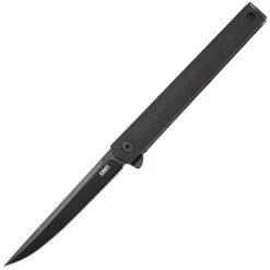 CRKT CEO Flipper Blackout, 3.35" AUS8 Blade, Black GRN Handle - 7097K