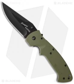 CRKT Crawford Kasper Liner Lock Knife OD Green Zytel (3.75" Black) 6773KOD