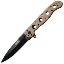 CRKT M16-03BK, 3.55" Black Blade, Bronze Titanium Nitride Handle