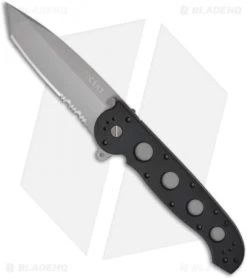 CRKT Carson M16-14Z Zytel Tanto Flipper Knife (3.875" Bead Blast Serr)