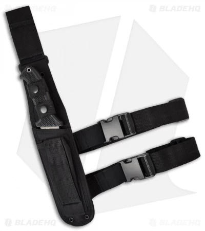 CRKT M60-16NK SOTFB Large Fixed Blade Tanto Knife (6.13" Black Serr) - Image 2