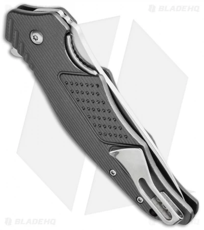 CRKT Ken Onion Outrage Liner Lock Knife Gray Aluminum (3.25" Satin) K320GXP - Image 2
