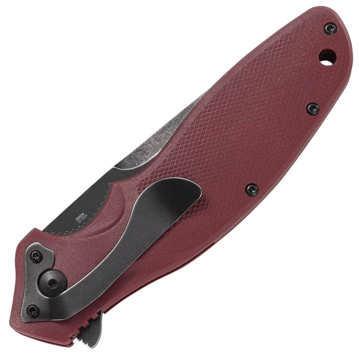CRKT Shenanigan Maroon, 3.35" Assisted Blade, GRN Handle - K800RKP - Image 2