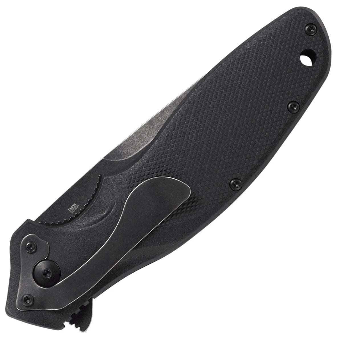 CRKT Shenanigan Black, 3.35" Veff Serrated Blade, Black GRN Handle- K800KKP - Image 2