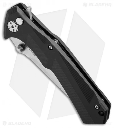 CRKT Tighe Tac Two Tanto Flipper Button Lock Knife GRN (3.25" Satin) 5235 - Image 2