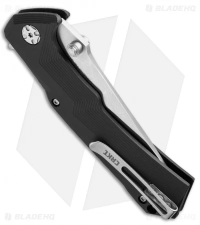 CRKT Tighe Tac Two Tanto Flipper Button Lock Knife GRN (3.25" Satin) 5235 - Image 3