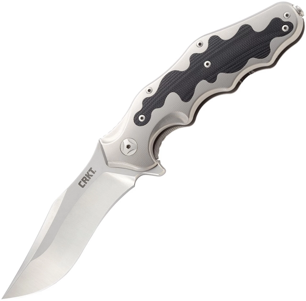 CRKT Ken Onion Motley Flipper K210CFXP, 3.875" Sleipner Plain Blade, Titanium Carbon Fiber Inlays Handle-Limited To 500 - Image 5