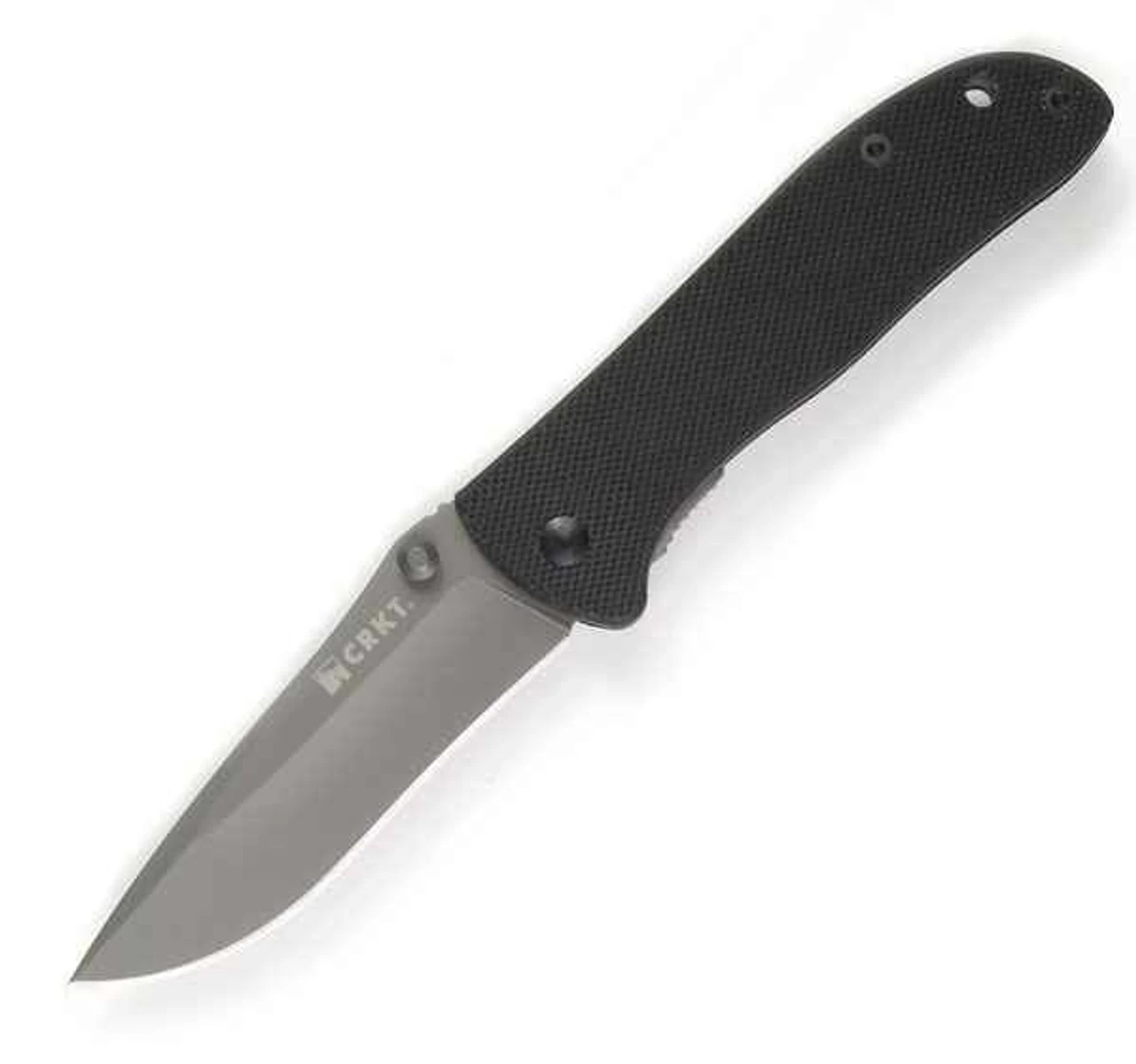 CRKT 6450K Drifter, 2.87" 8Cr14MoV SS Plain Blade,TiNi Finish, G10 Handle