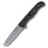 CRKT Kit Carson M16 Stainless, Black Handle, Tanto Point, ComboEdge