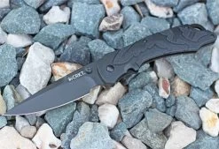 CRKT 1100 Moxie™, 3.3" 8Cr14MoV Plain Blade, Textured TPE Handle