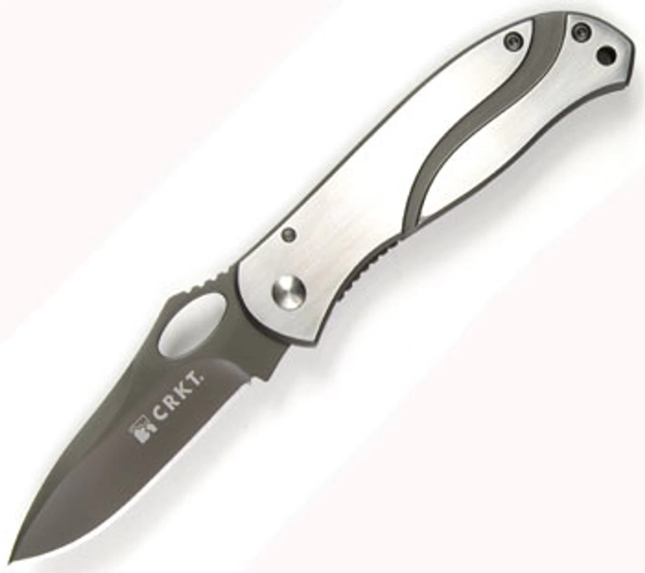 CRKT 6480 Pazoda, 2.6" 8Cr13MoV Plain Blade, SS Handle