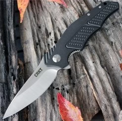 CRKT Columbia River Knives 320GXP Outrage 3.19 In. Drop Point 8Cr13MoV Blade, Aluminum Handles Liner Lock Folder