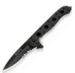 CRKT M16 Carson Design Folding Knife, Ti-Nitride Combo Blade, Zytel Handle
